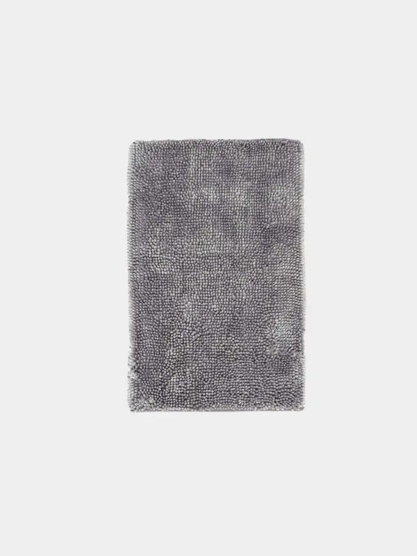 Mat, 50x80 cm, anti-slip, polyester, silver-gray, Fluffy, image-0