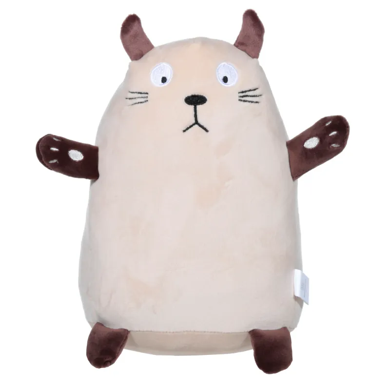 Decorative pillow, 30 cm, Spandex, Beige, Cat, Cat, image-0