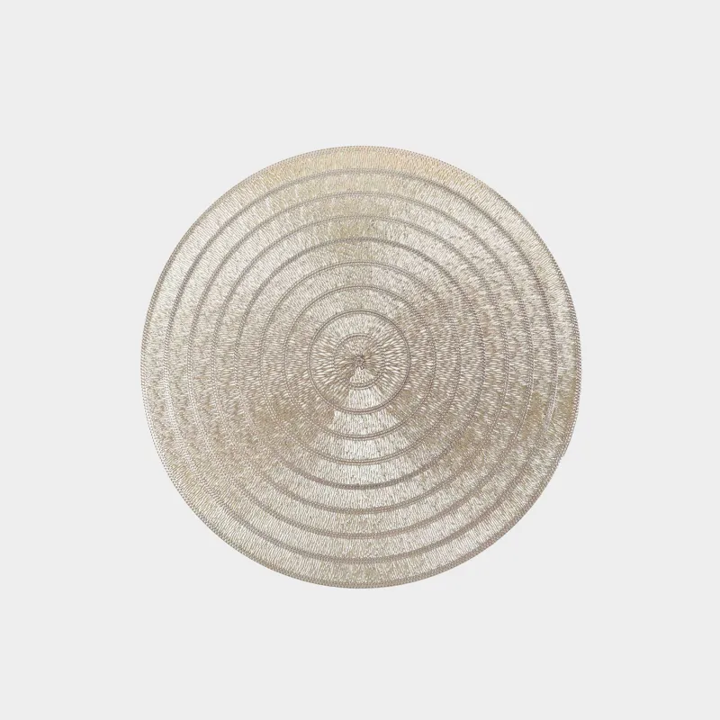 Napkin for appliances, 38 cm, PVC, round, golden, Patterns, Azhur