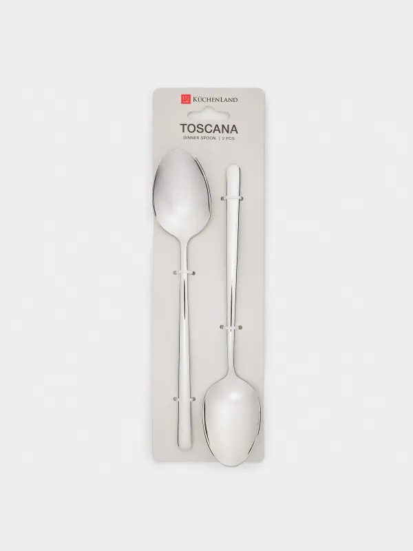 Dining spoon, 2 pcs, steel, Toscana, image-3