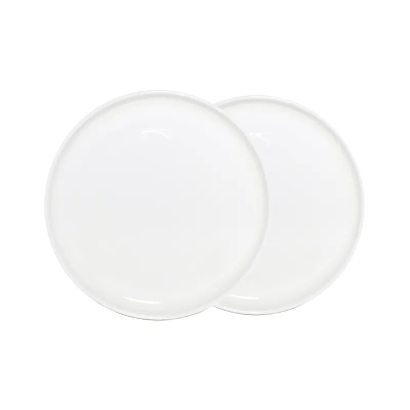 Dessert plate, 20 cm, 2 pcs, porcelain F, white, Ideal white, image-0