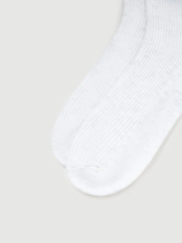 Women's socks, cotton / polyester, white, Rubchik, image-3