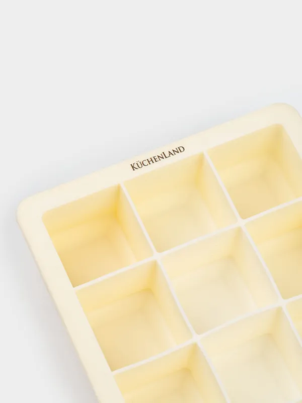 Ice mold, 18x12 cm, 15 otd, silicone, white, Soft kitchen, image-2