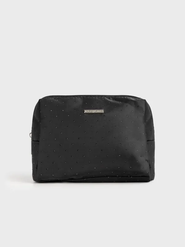 Makeup bag, 21x17 cm, nylon, black, Force night, image-0