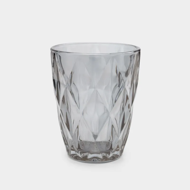 Glass, 10 cm, 270 ml, 6 pcs, glass R, gray, Rhomb color, image-4
