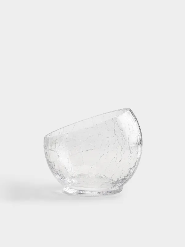 Candy bowl, 15x17 cm, glass, Craquelure, Ice, image-0