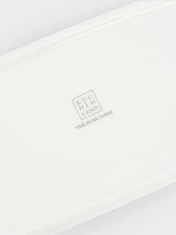 Dish, 25x11 cm, porcelain F, oval, white, Ideal silver, image-2