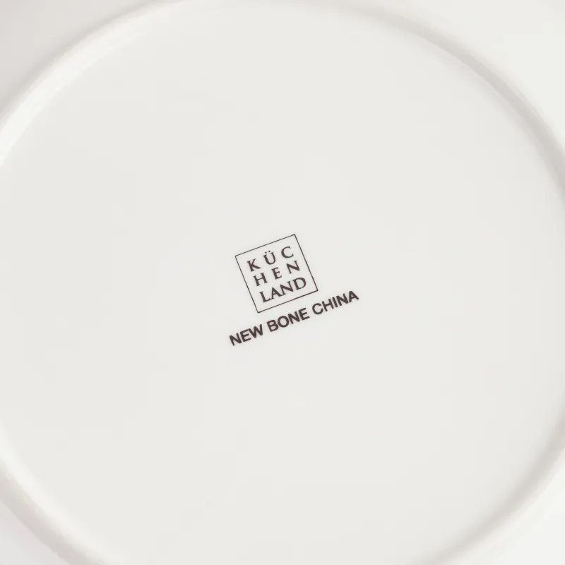 Snack plate, 21 cm, porcelain N, white and gold, Kintsugi, Kintsugi, image-4