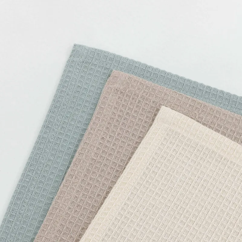 Kitchen towel, 40x60 cm, 3 pcs, cotton, menthol/brown / beige, Waffle, image-2