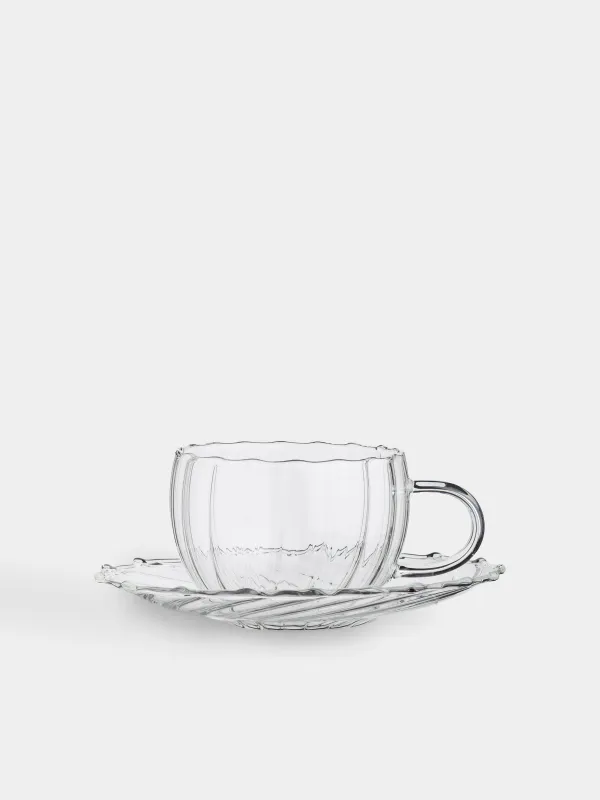 Tea pair, 1 pers, 2 items, 360 ml, glass B, Camellia, image-0