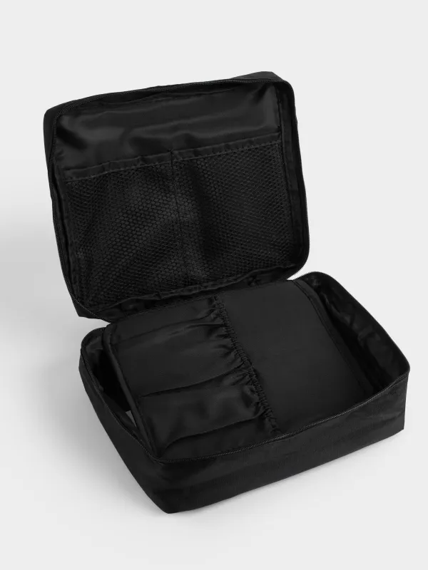 Travel cosmetic bag, 21x16 cm, polyester, black, Easy Travel, image-6