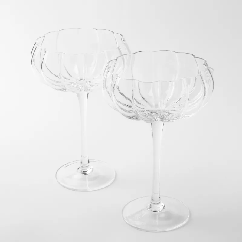 Drinking glass, 310 ml, 2 pcs, glass, Blossom, image-1