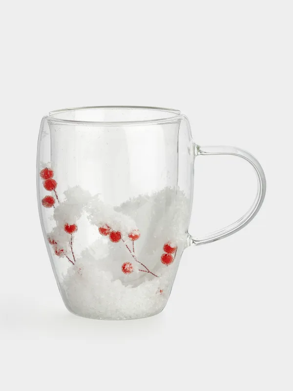 Mug, 330 ml, 2 pcs, glass B, with berries inside, Air decor, image-2