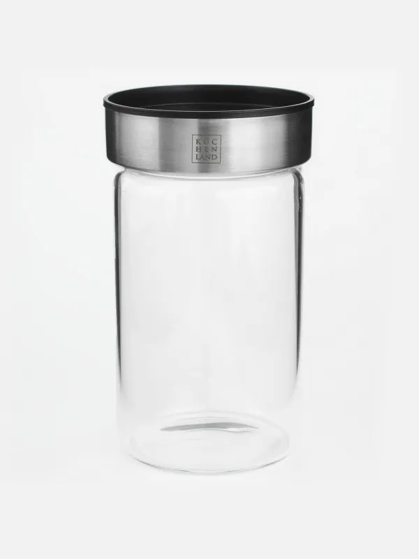 Food jar, 750 ml, glass B/plastic, Comfort, image-0