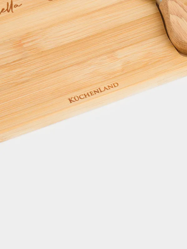 Cheese set, 7 items, dish board/bowl, ceramic / bamboo, Cheese, image-2