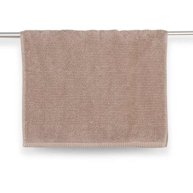 Towel, 40x60 cm, cotton, brown, Terry cotton, image-1