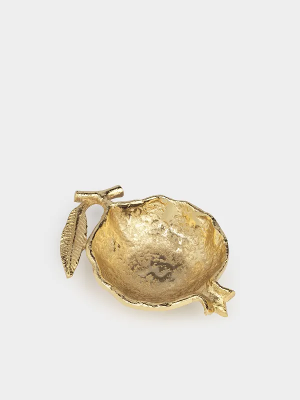 Decorative dish, 19x14 cm, metal, golden, Garnet, Fantastic gold, image-5