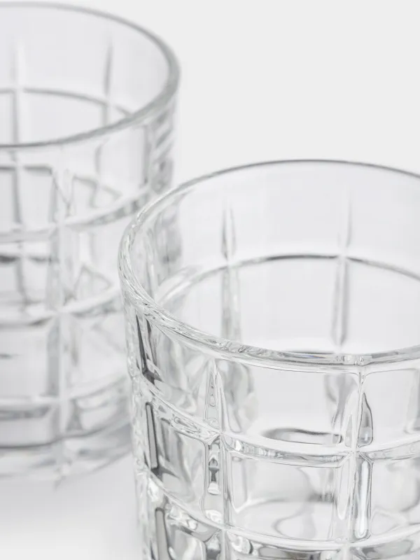 Drink set, 2 persons, 6 items, glasses/cubes, glass P/marble, Zero, image-3