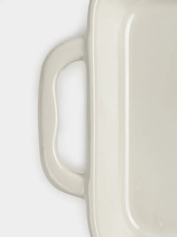 Baking dish, 34x24 cm, ceramic, rectangular, milk, Cakes ivory, image-1
