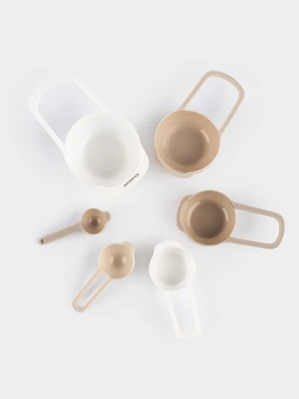 Measuring spoon set, 6 pcs, plastic, beige-cream, Bakery, image-5