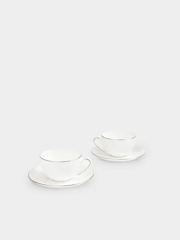 Tea pair, 2 pers, 4 pr, 250 ml, porcelain F, Antarctica, image-0