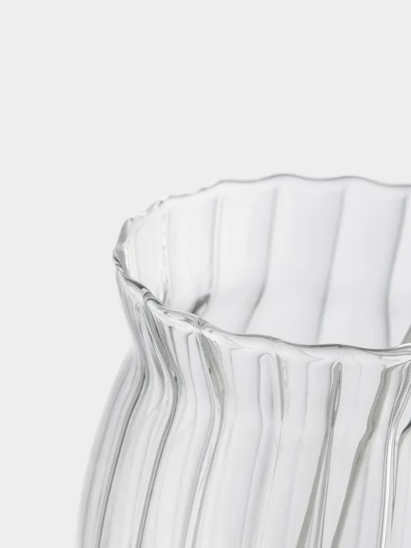 Sugar bowl, 12 cm, 350 ml, with spoon, glass R / steel, Camellia, image-4