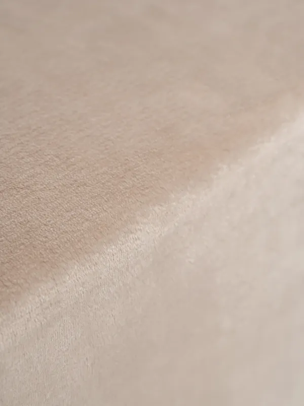 Bedspread, 220x240 cm, flannel, milky, Flannel, image-3