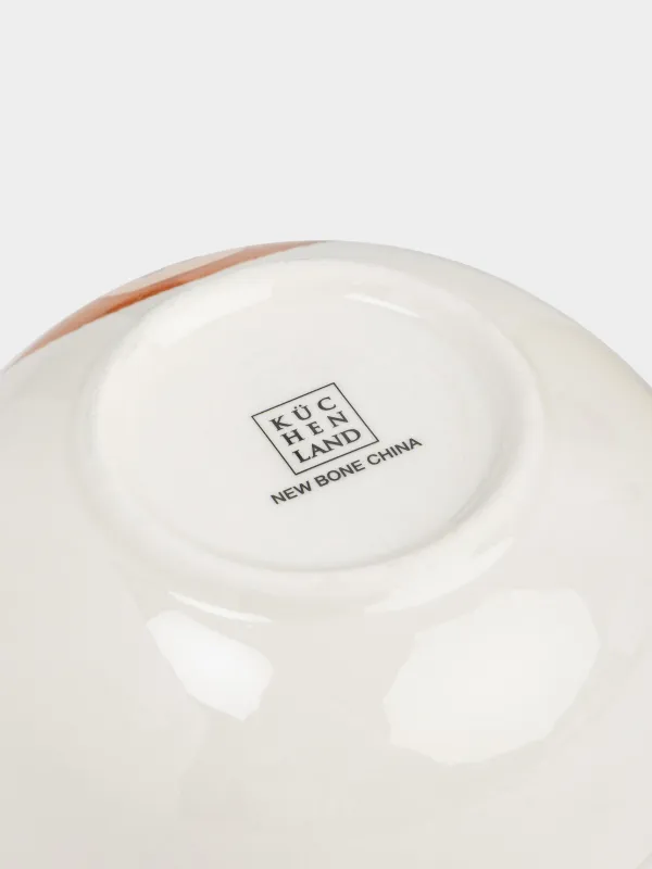 Children's tableware set, 2 items, porcelain N, white and gold, Design, Little friend, image-4