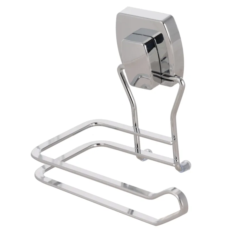 Toilet paper holder, 17 cm, vacuum suction cup, metal / plastic, Method, image-1