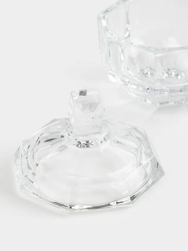 Storage container, 10x12 cm, 240 ml, glass, Edges, Terlano, image-3