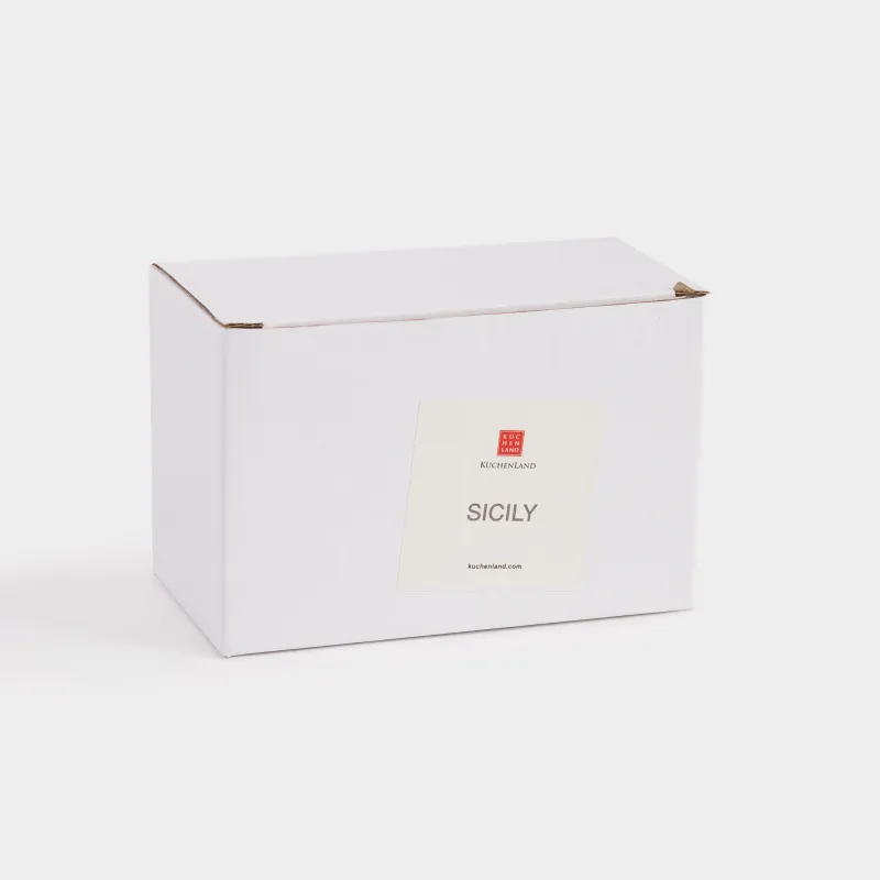 Salt and pepper set, 8 cm, porcelain P, milky golden, Lemons, Sicily, image-4