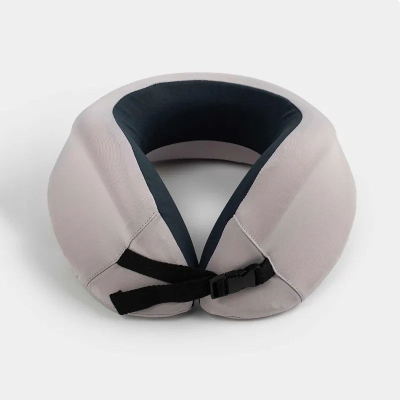 Travel pillow, 27 cm, polyester, beige-black, Travel comfort