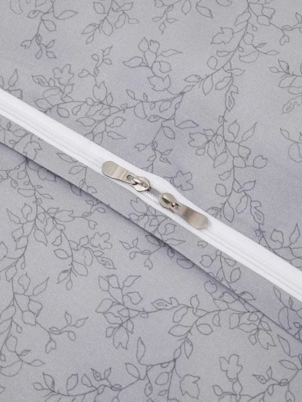 Bed linen set, Euro, Tencel 300 TC, grey, Branches, Tencel, image-6