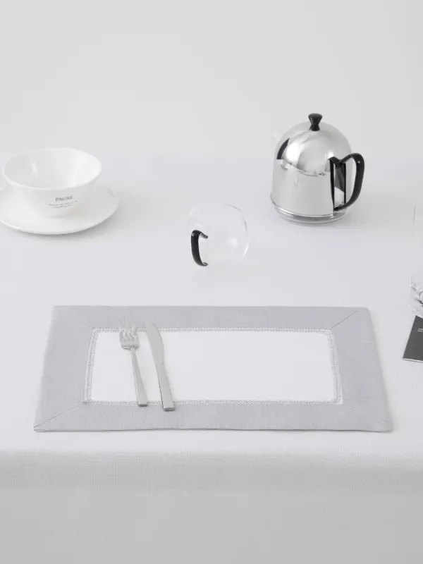 Napkin for appliances, 30x45 cm, 2 pcs, polyester, white-gray, Milky way, image-2