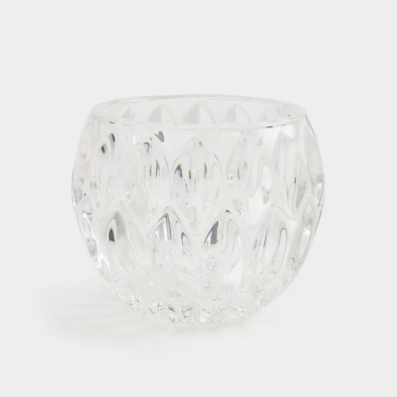 Candlestick, 8 cm, for tea candle, glass R, Ridi