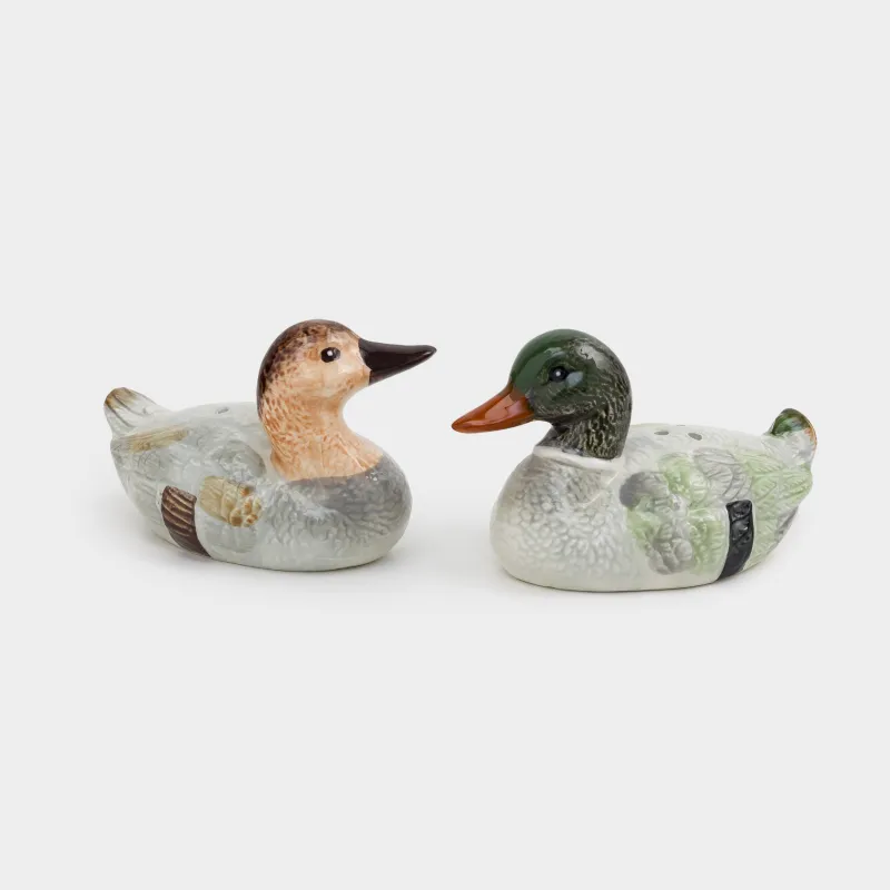 Salt and pepper set, 10 cm, ceramic, Duck, Duck, image-0