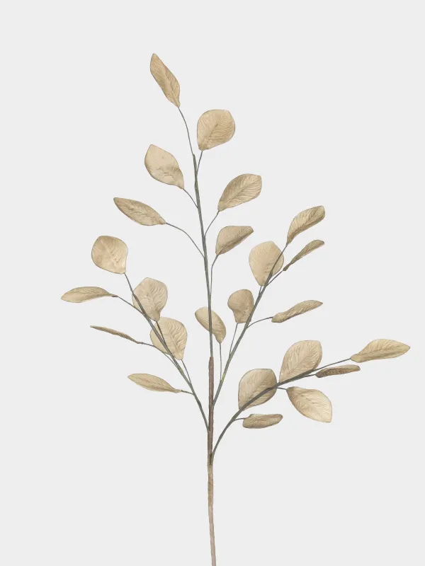 Decorative branch, 1,1 m, plastic / paper, Leaves, Broadleaf decor, image-1