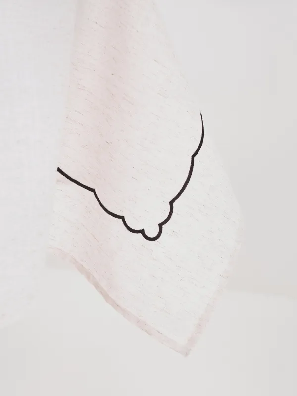 Tablecloth, 170x250 cm, polyester / linen, beige, Vintage, Melange outline, image-5