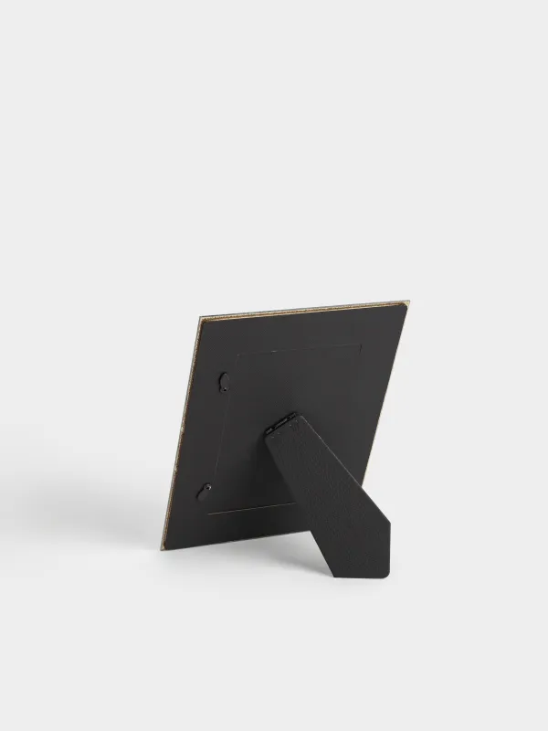 Photo frame, 17x22 cm, glass, Golden flowers, Glossy, image-5