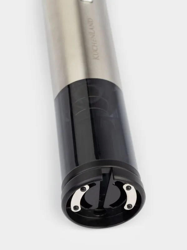 Electric corkscrew, 22 cm, with foil cutter, steel / plastic, LED B, Bar, image-5