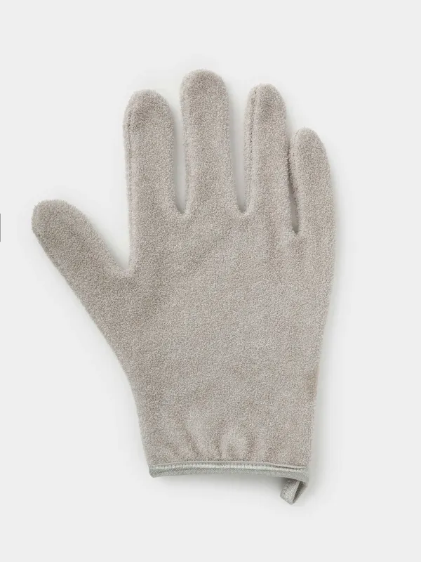 Body wash glove, 12x20 cm, bamboo, grey, Bamboo spa, image-0