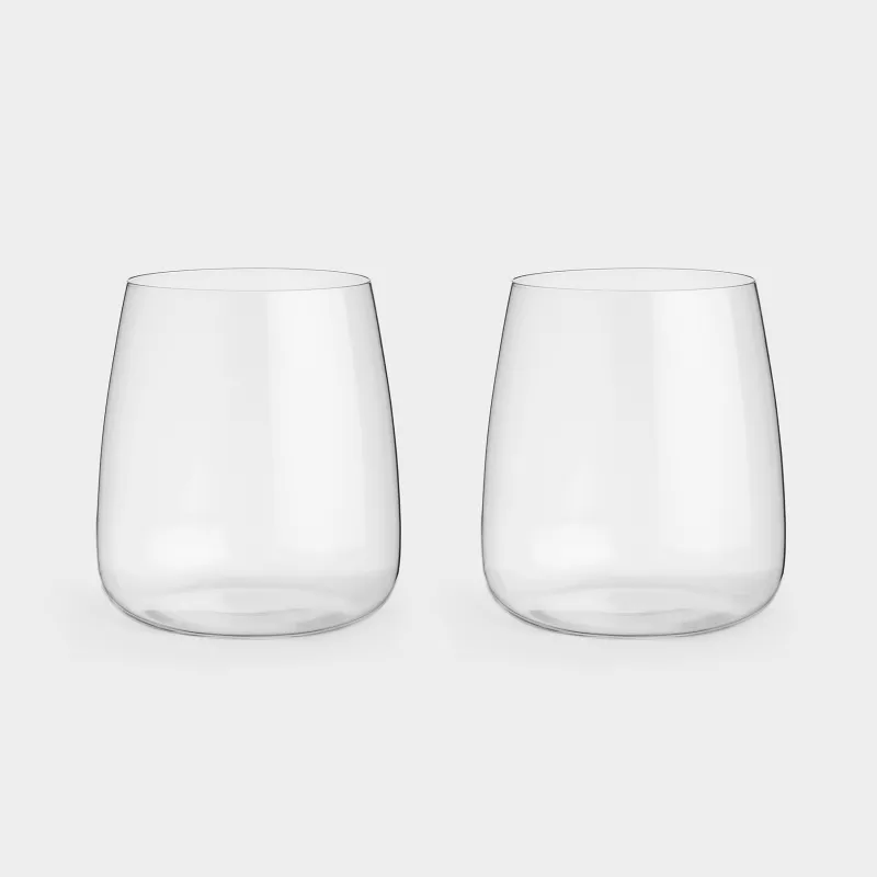 Glass, 10 cm, 480 ml, 2 pcs, crystal glass, Sondrio