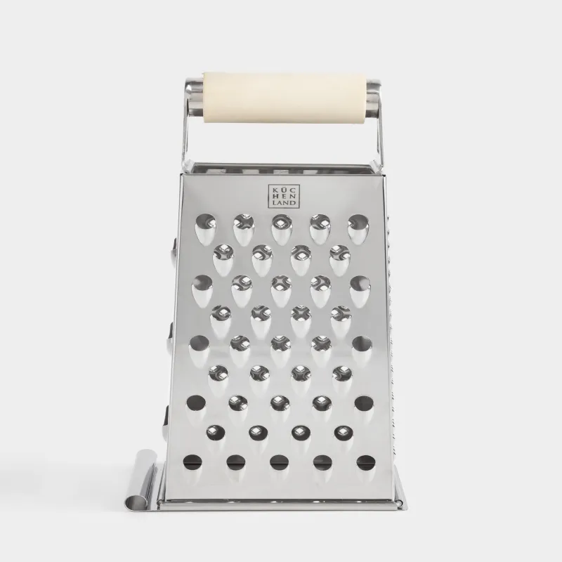 Grater, 24 cm, four-sided, beige, Soft