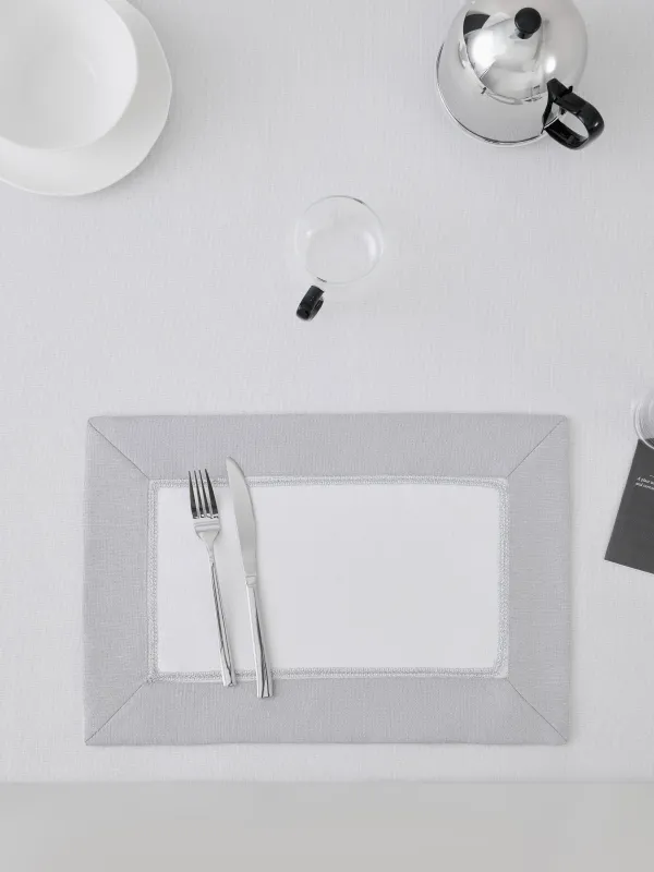 Napkin for appliances, 30x45 cm, 2 pcs, polyester, white-gray, Milky way, image-3