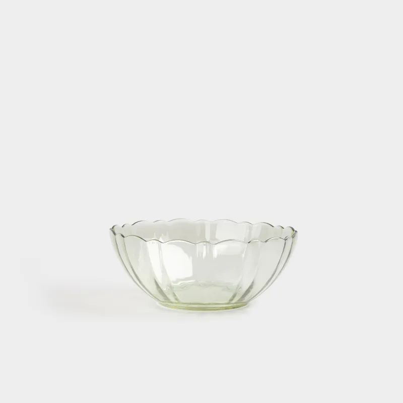Salad bowl, 18x8 cm, 1 l, glass, yellow, Nelton color