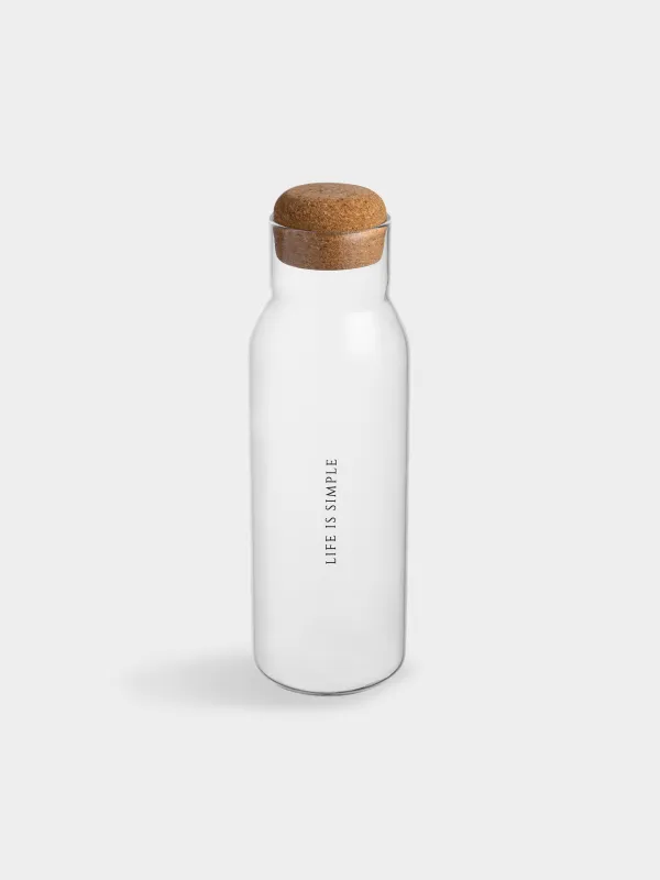 Beverage bottle, 1.25 l, Used glass, Life is simple, Clear font, image-0