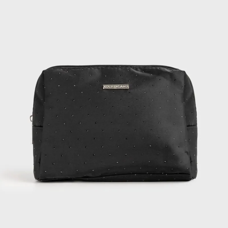 Makeup bag, 21x17 cm, nylon, black, Force night