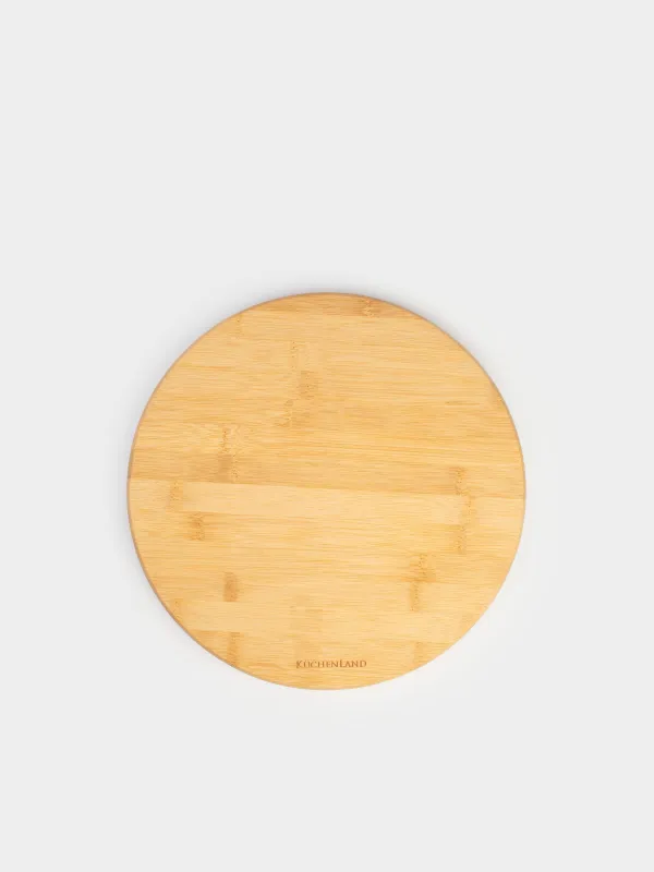 Serving dish, 30 cm, rotating, bamboo, Bamboo, image-4