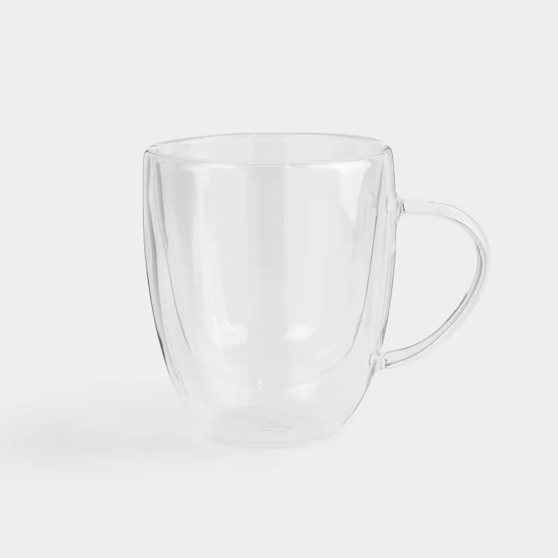 Tea set, 2 persons, 3 items, B glass / steel, golden, Air, image-4