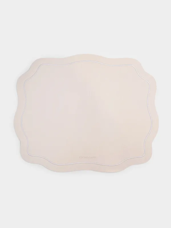 Placemat, 38x47 cm, PVC / polyester, shaped, milky, Vintage, Rock vintage, image-0